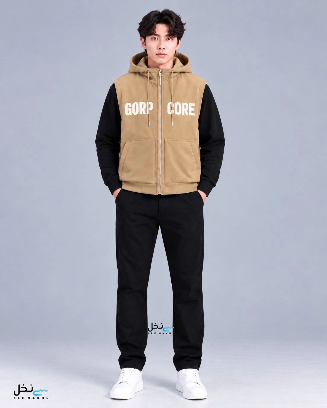 پافر مردانه کلاه دارGORP CORE